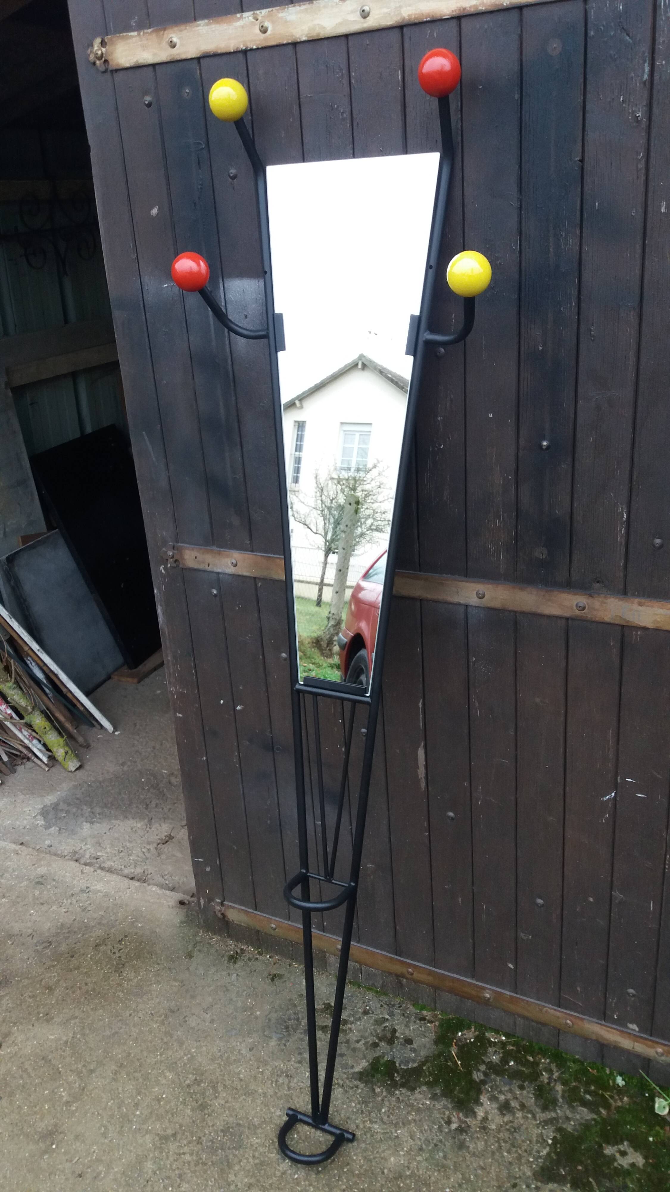 Vintage wall coat rack