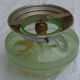 Vintage aluminum ceiling and decorated glass