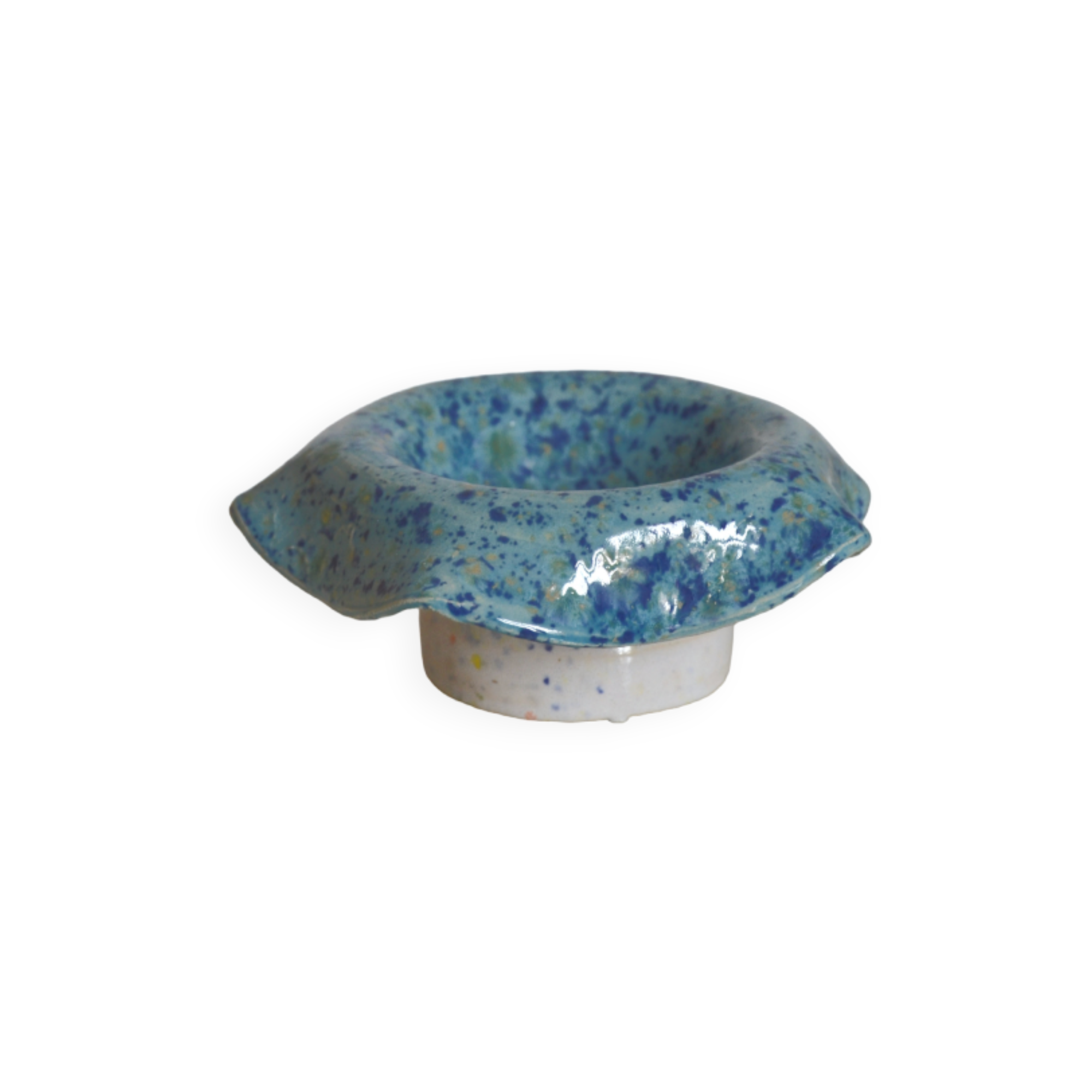 Original ceramic pocket tray or candle holder
