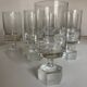 Set of 8 Scandinavian crystal tumbler glasses