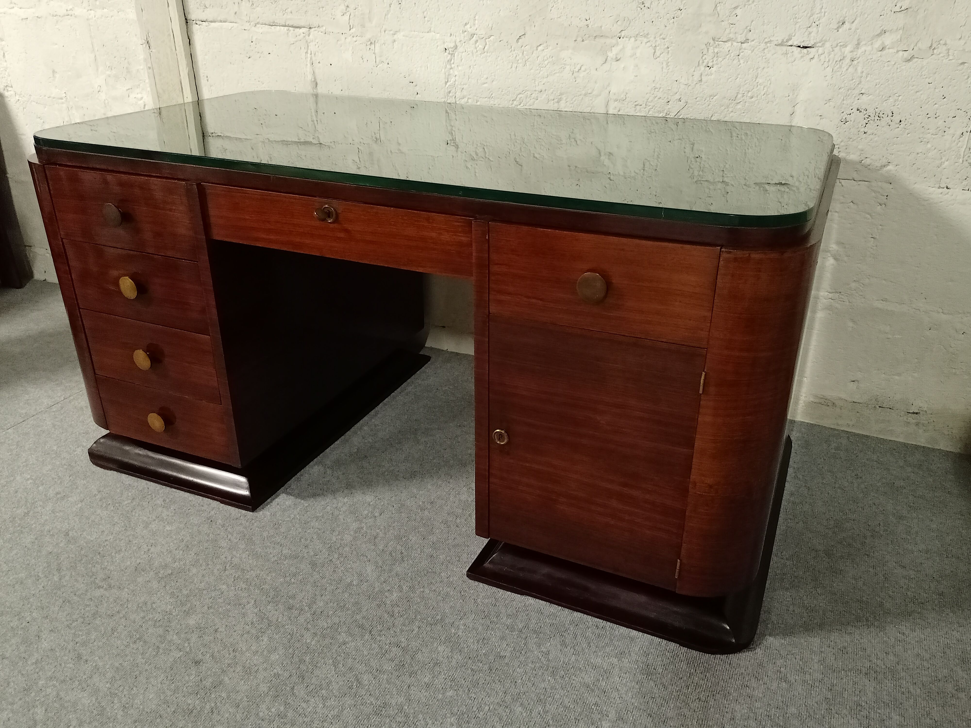Rosewood art deco desk