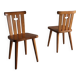 2 solid pine chairs | Göran Malmvall | Sweden | 1940s