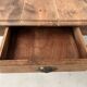 Antique farm table from the 1950s, with 3 drawers and turned legs