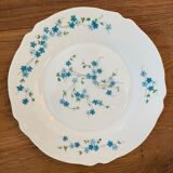 3 Flat white arcopal plates model veronica