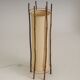Large bamboo & linen floor lamp by Louis Sognot
