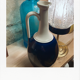 Decanter in blue and white ceramic