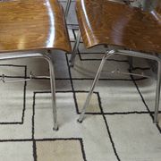 6 vintage Scandinavian chairs from the 1970s.