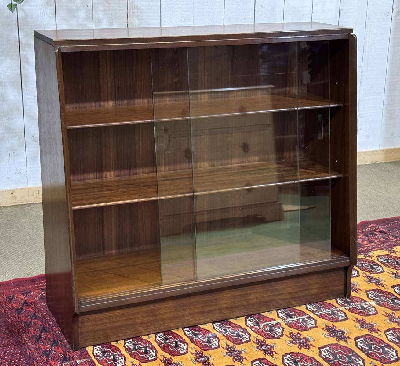 1970s GPlan mahogany display cabinet