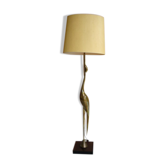 Lampadaire bronze Héron R.Broissand 1970