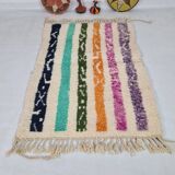 Handmade wool Berber rug 150 x 100 cm