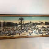 Old large orientalist colorized panoramic photo