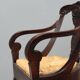 Restoration style walnut armchair from the 19th century
