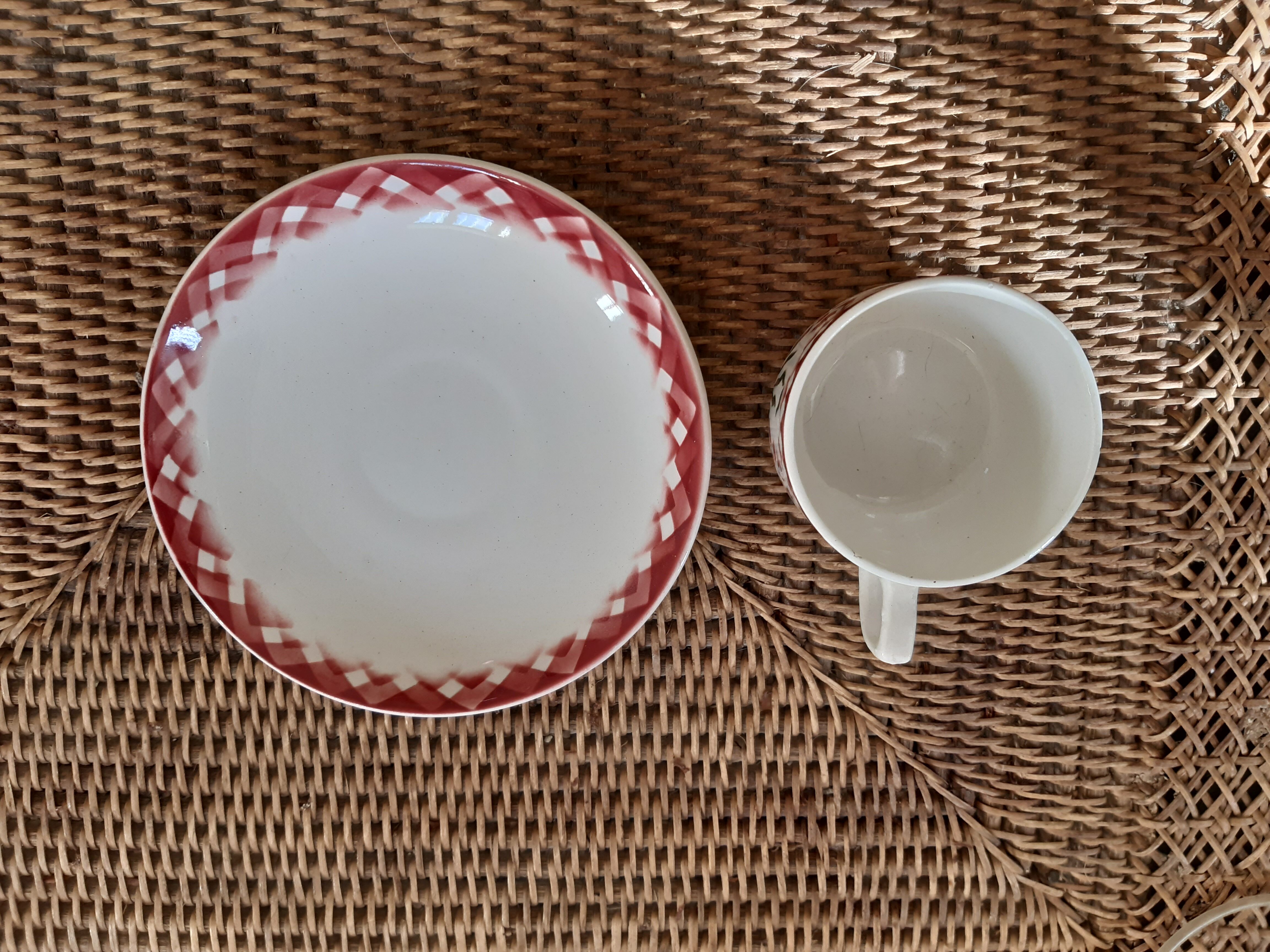 2 tasses digoin sarreguemines