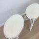 Pair of vintage rattan stools