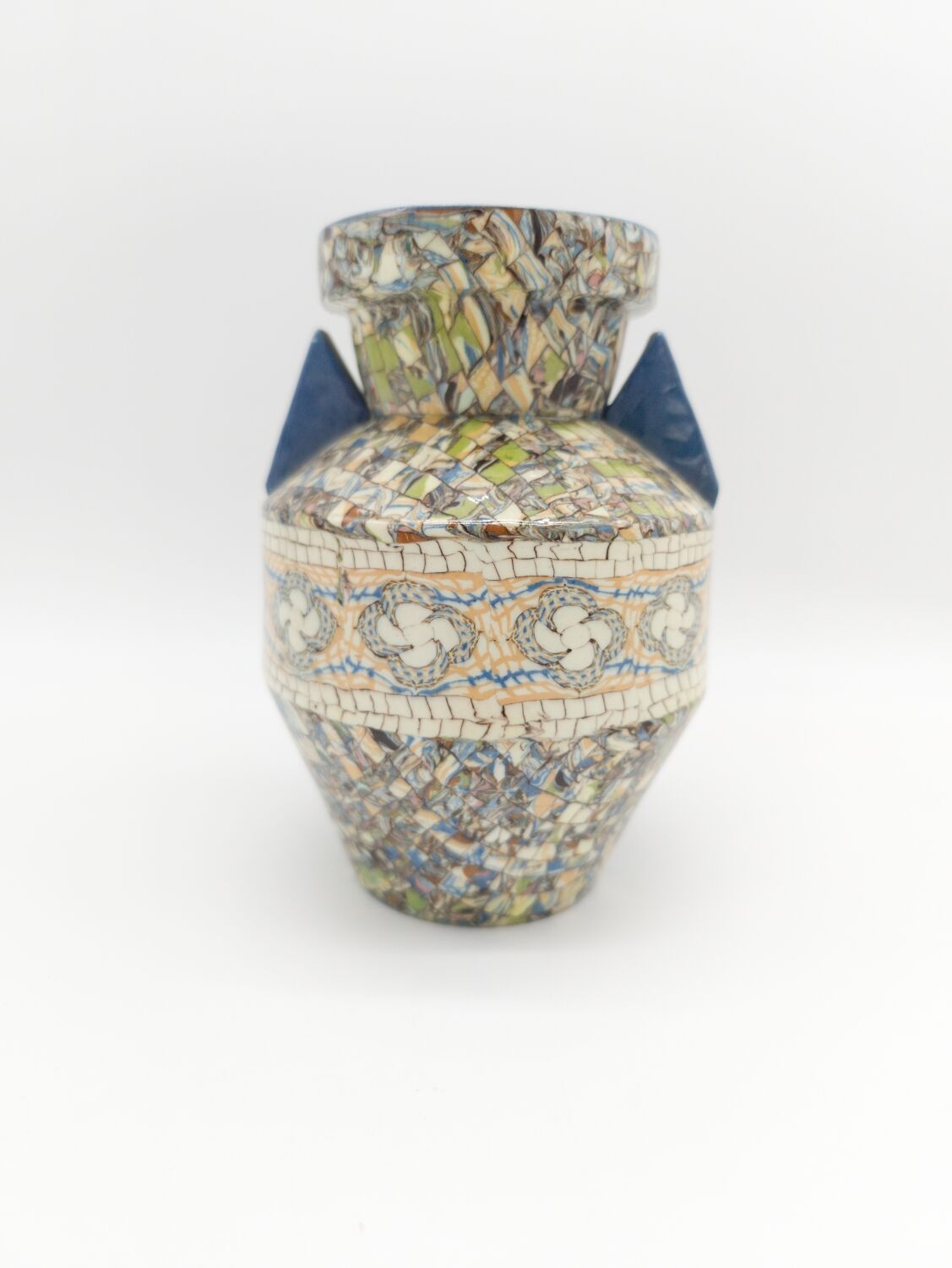 Gerbino vallauris art deco vase with propellers