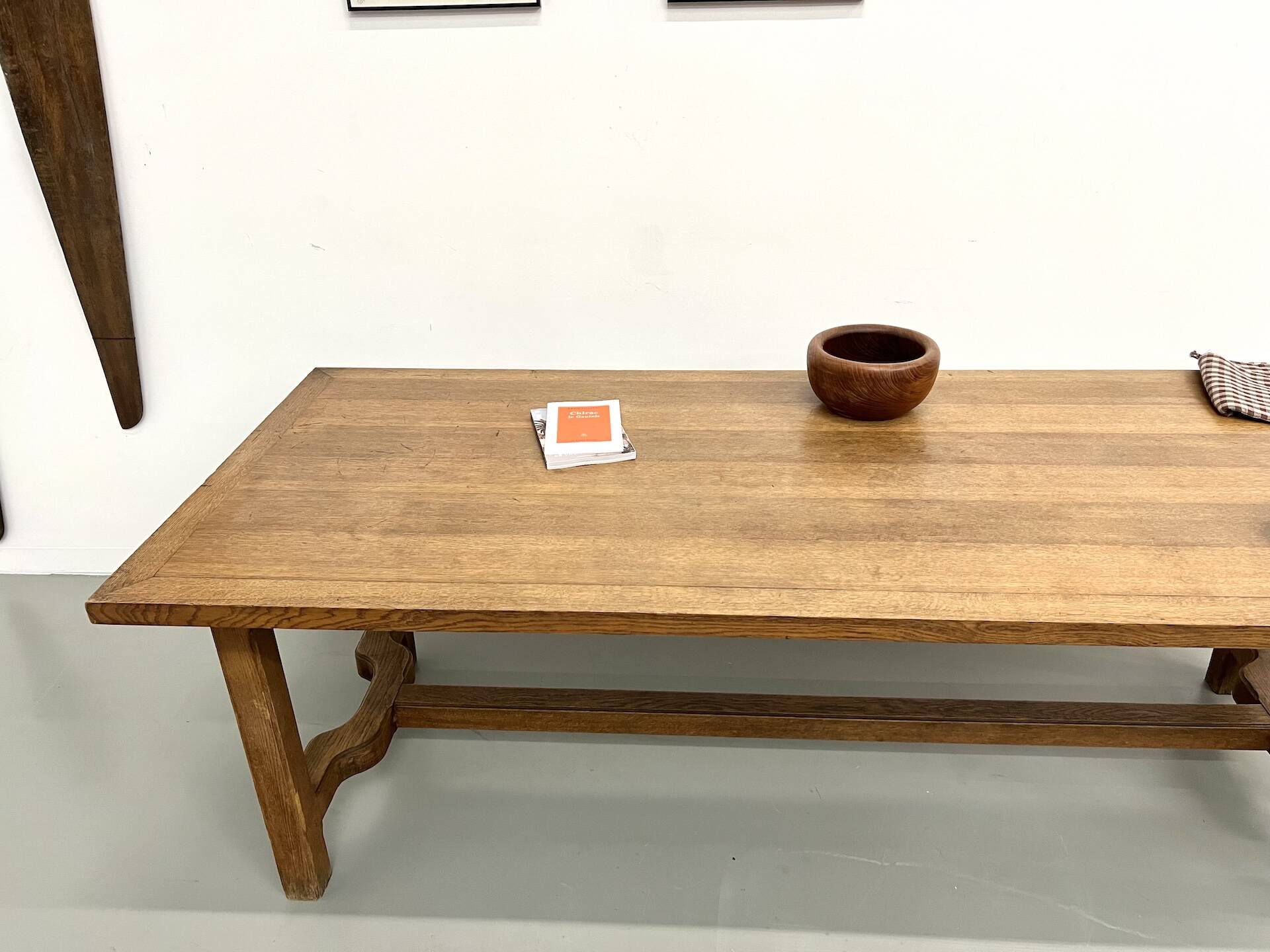 Oak farmhouse table, 1950s