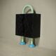 Memphis style playful sculpture by Dutch architect Wim Hofman 1980s
