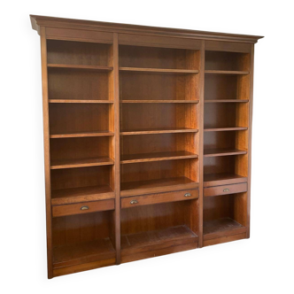 Large wooden bookcase 245cm