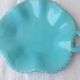 Verre opaline bleue