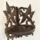 Etagère d'angle ancienne en bois sculpté oiseaux XIXe