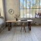 Table de ferme travail pin 1950 220cm