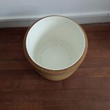 Vintage pouf in suede 70