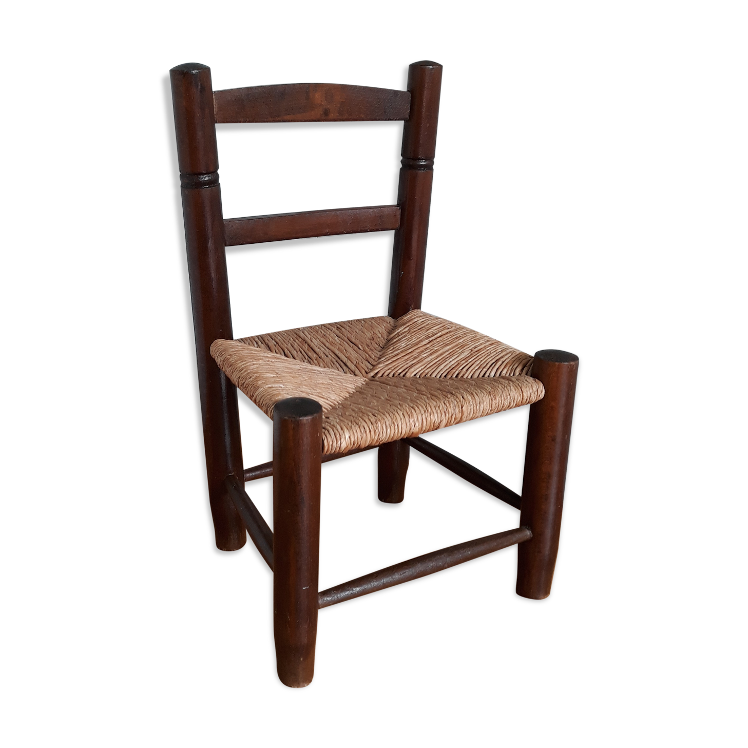 Chaise paillée enfant
