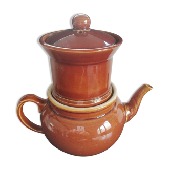 Large brown teapot Maolin Luxembourg
