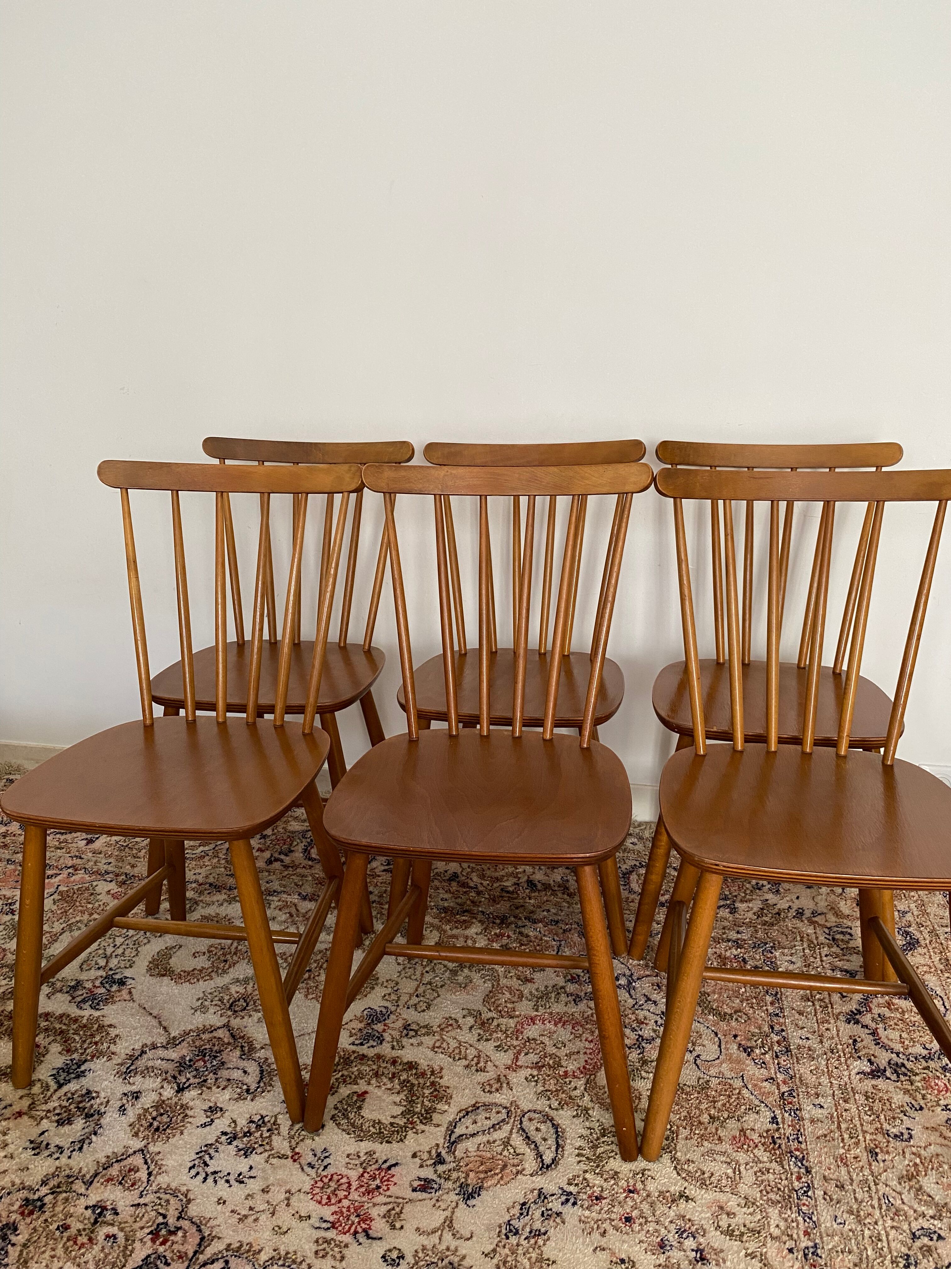 Scandinavian chairs with bars