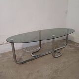 Designer chrome coffee table