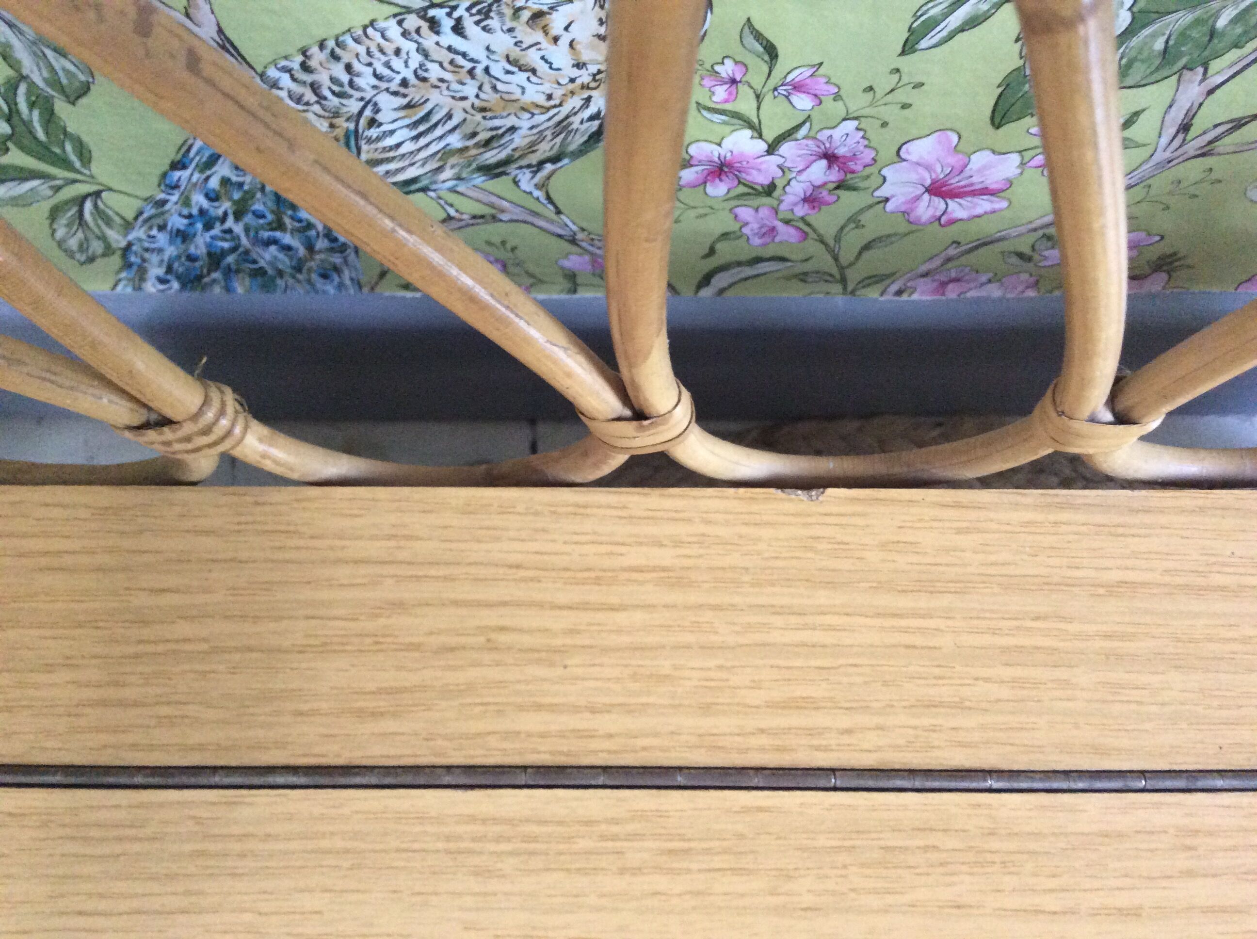 Bench chest child rattan vintage