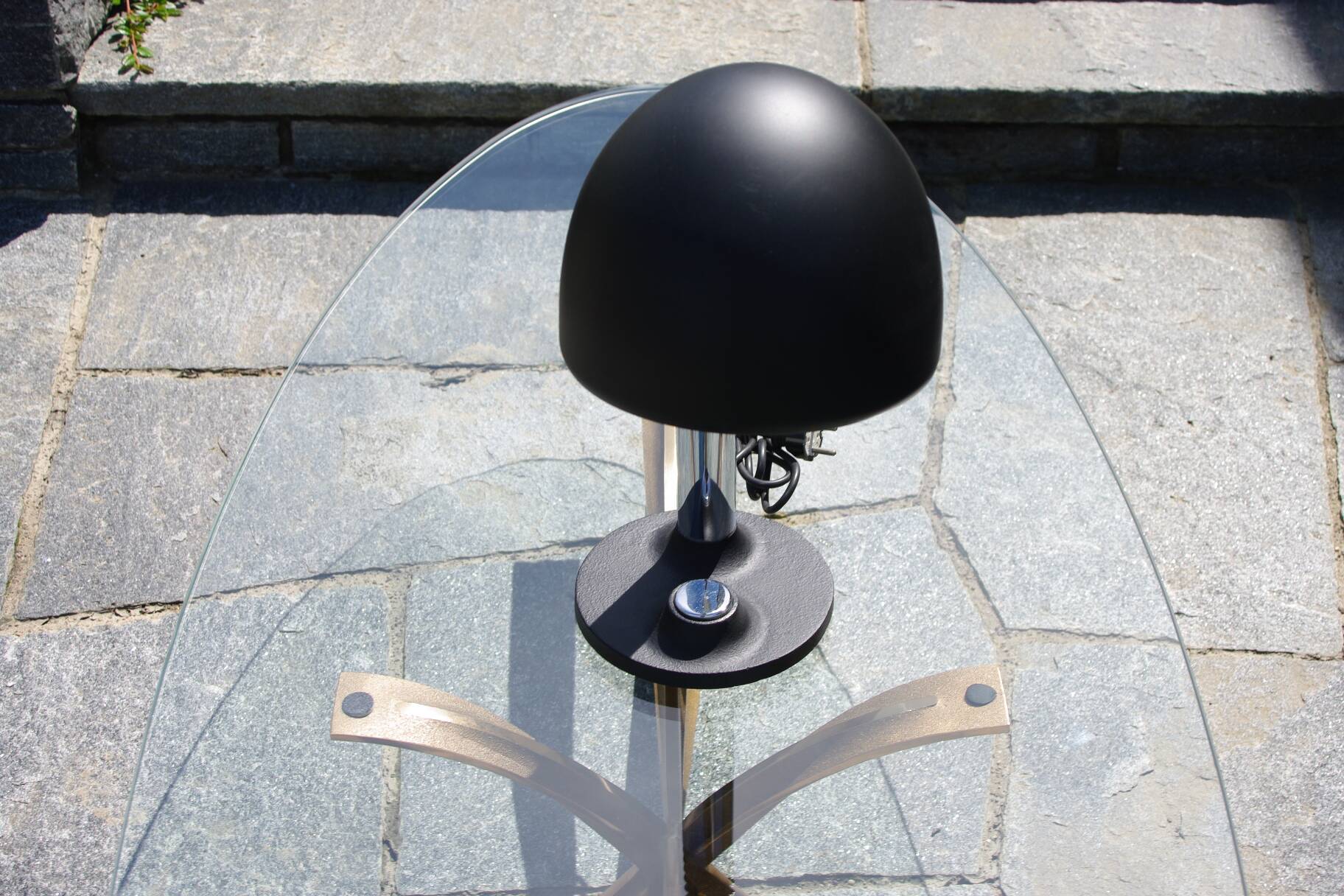 Lampe de bureau vintage en acier 1970