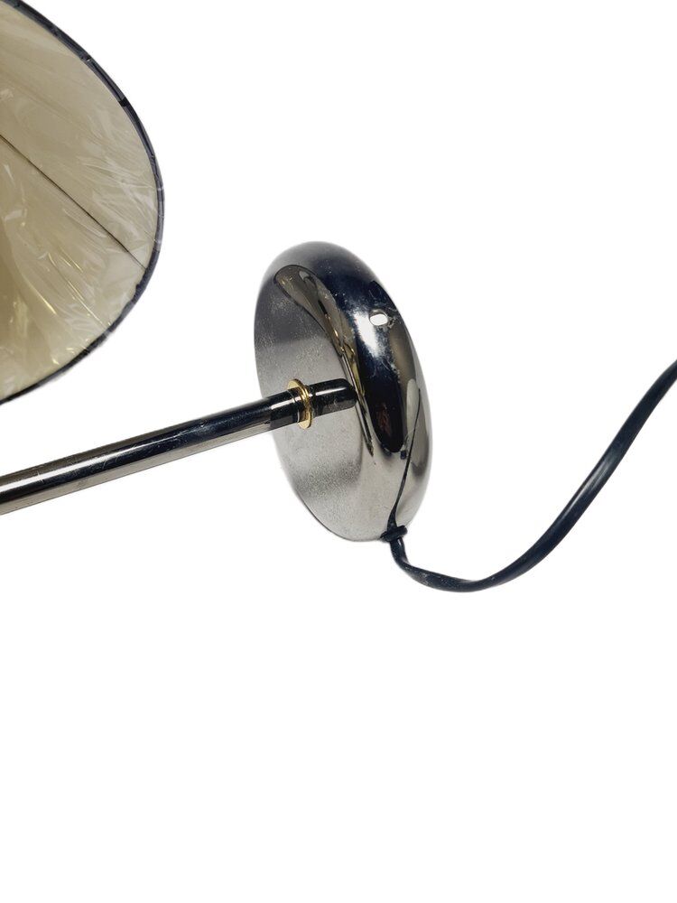 Art Deco brass wall lamp, Poland, 1980s