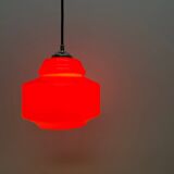 Orange glass pendant lamp Polam-Pila, 1970s.