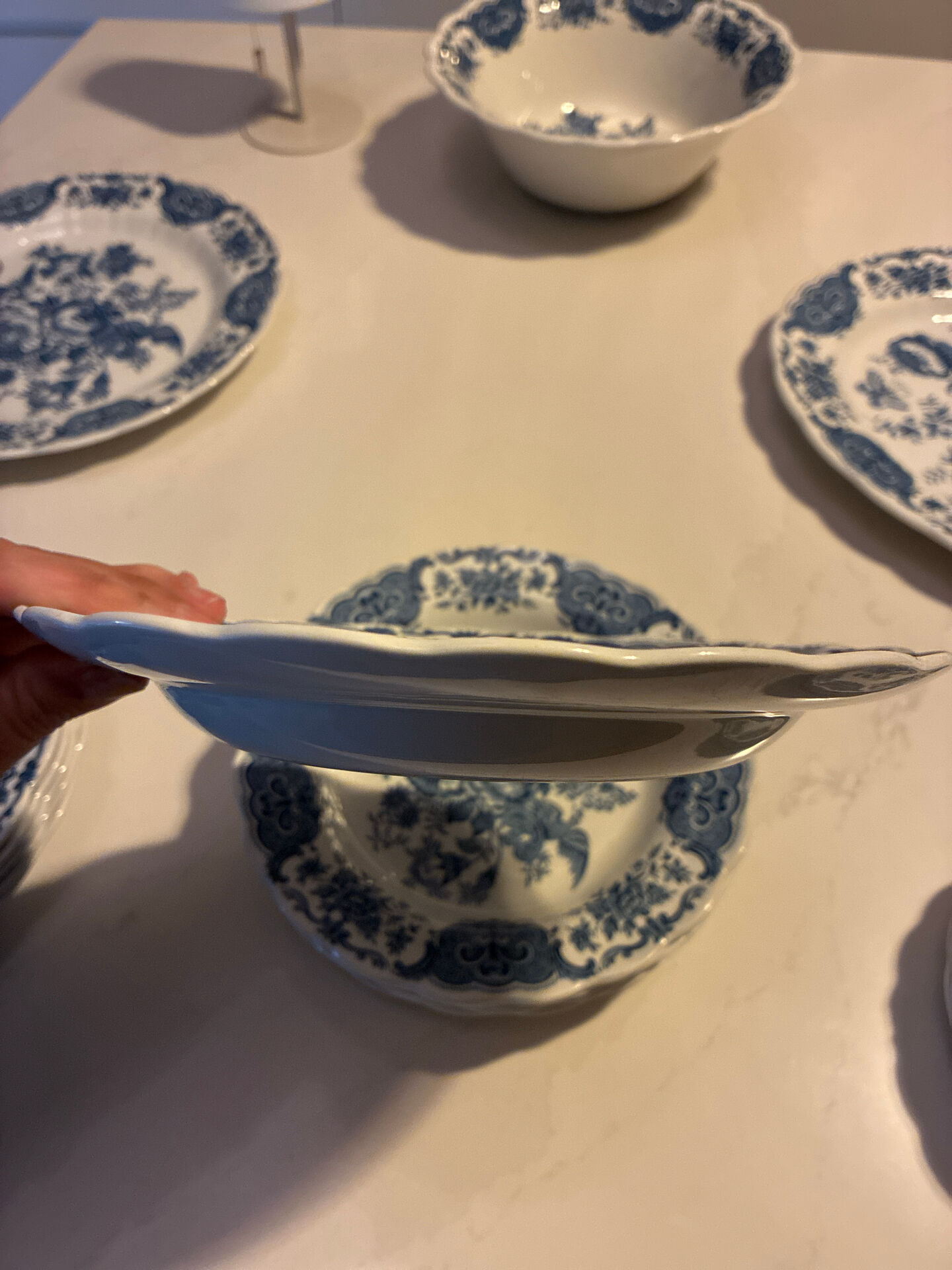 5 deep plates Windsor collection "Ridgway"