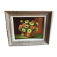 Peinture bouquet de fleurs signée C Sargue