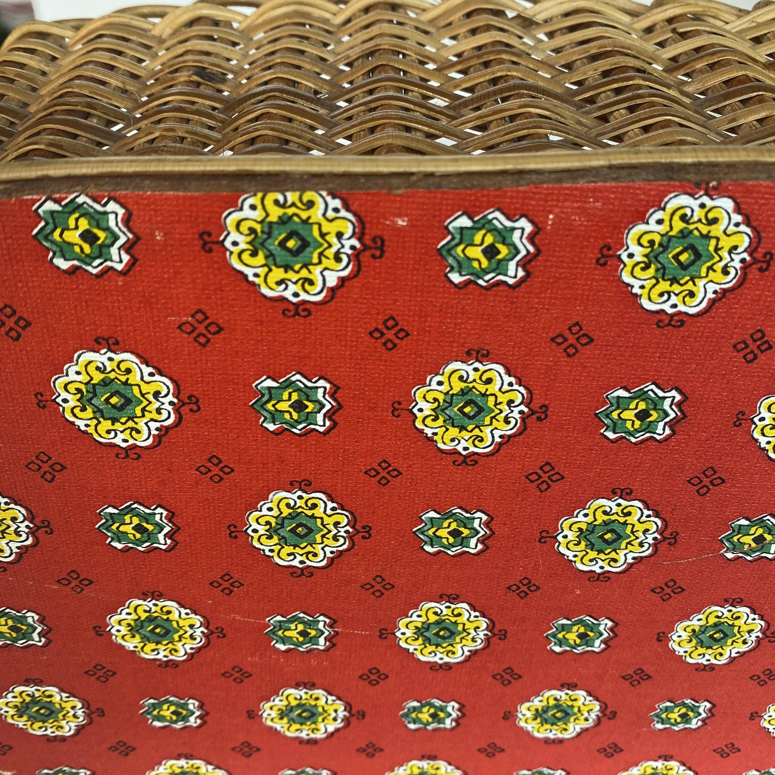 Vintage wicker basket