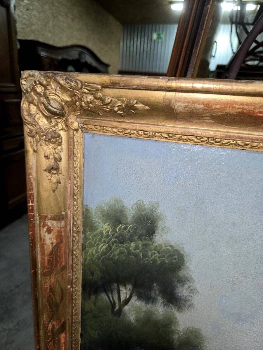 Grand miroir trumeau époque napoléon III