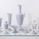 Vintage Nine-Piece Glassware Collection, 1970s