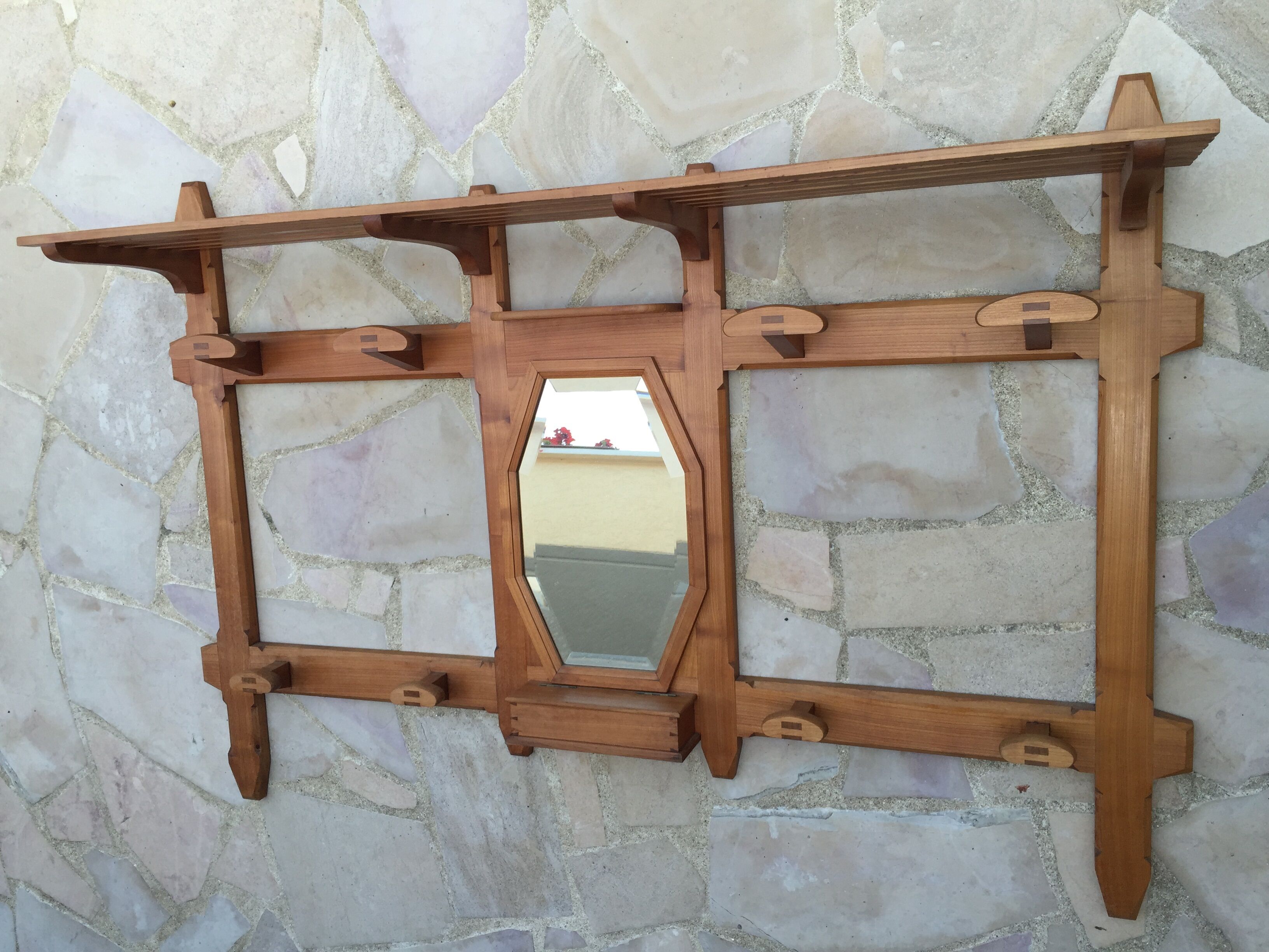 Large Scandinavian wall coat door