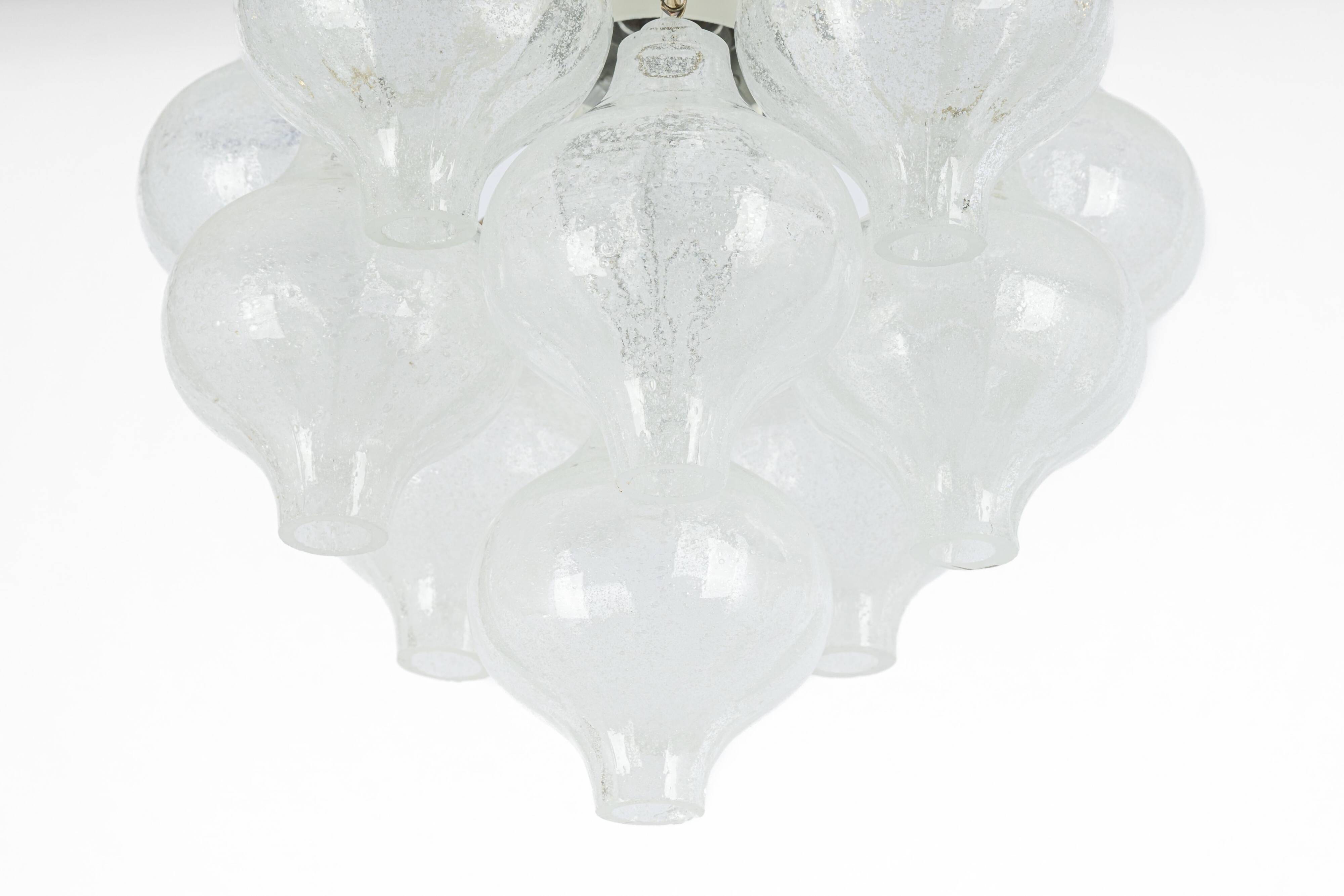 1 of 2 Small Tulipan Glass Wall Light by Kalmar, Austria, 1960s