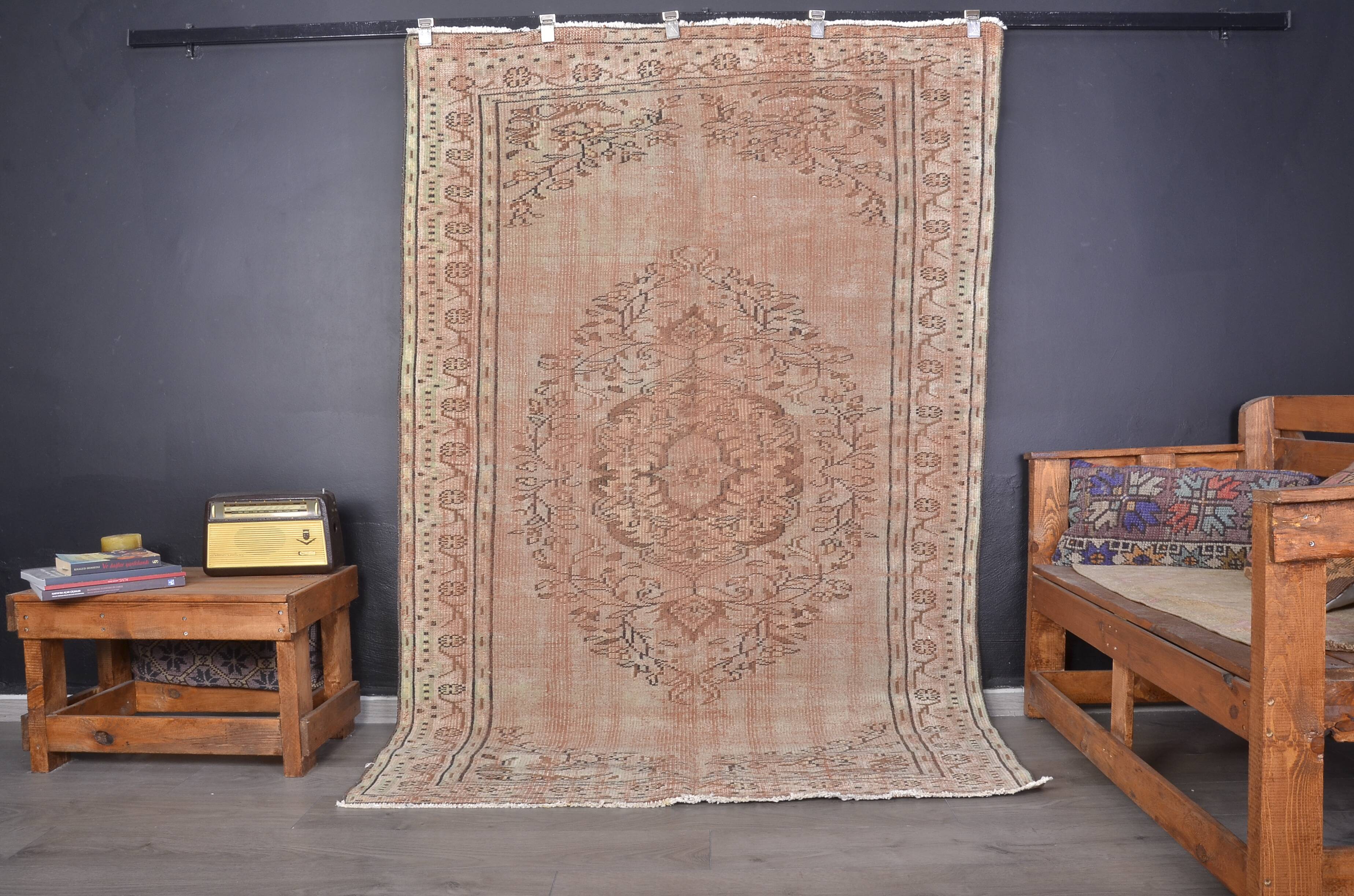 Vintage Turkish Wool Handmade Rug sku2026