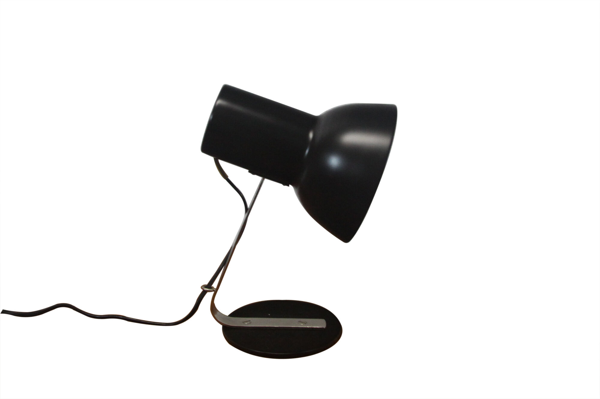 Black table lamp, 60's