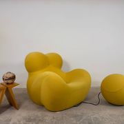 UP5_6 Big Mama Armchair - B&B Italia - Gaetano Pesce - yellow + pouf -