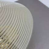 Modernist brass and glass Ceiling Flushmount Light, Italy 1950s