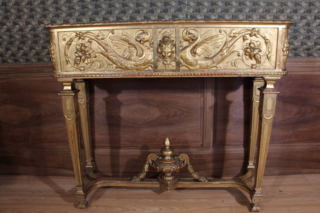 Jardinière en bois doré xixeme