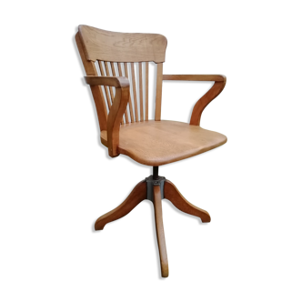 Fauteuil américain chêne années 30/40