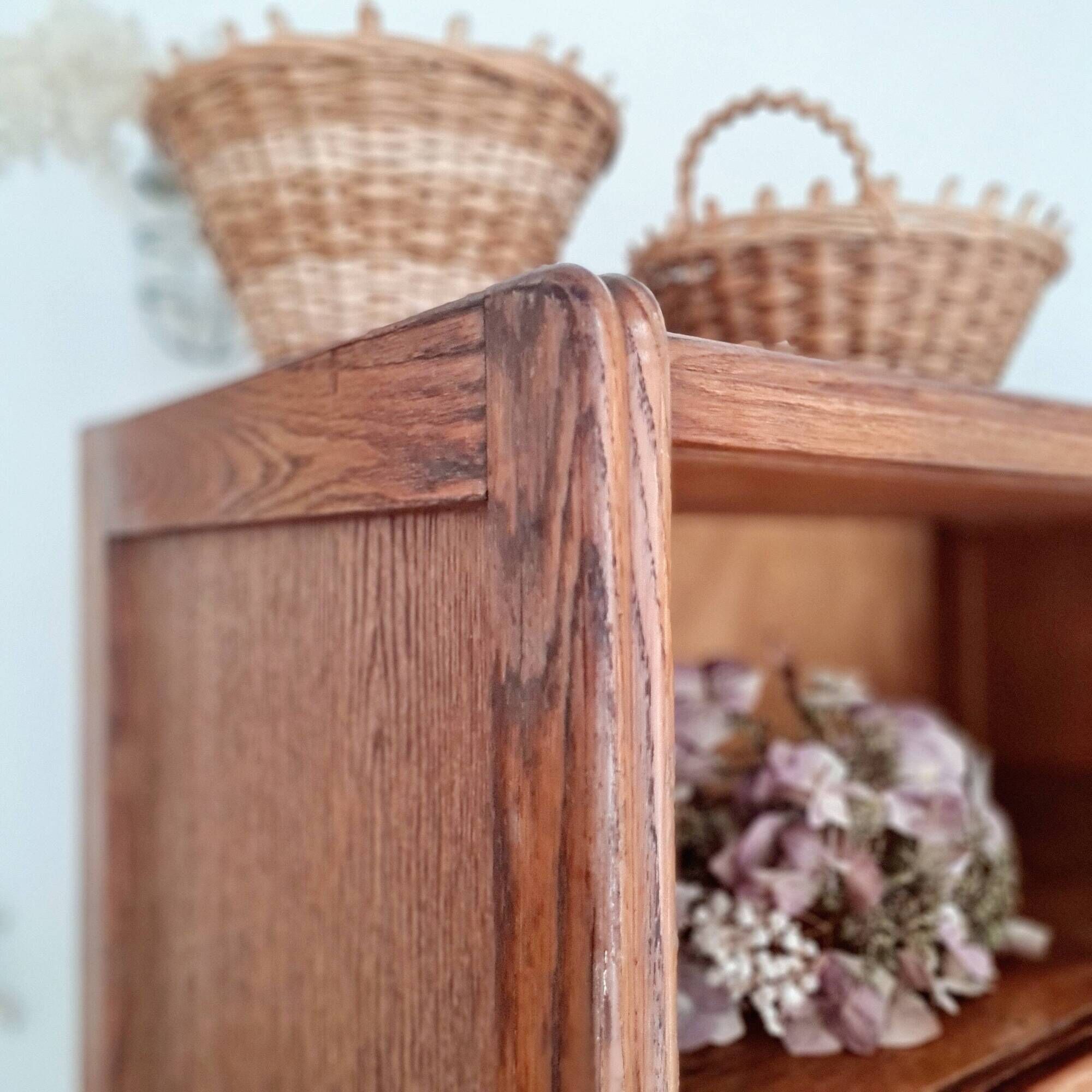 Scandinavian secretary desk - showcase chest of drawers