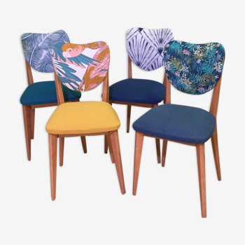 Set of 4 scandinavian style chairs from the 50/60