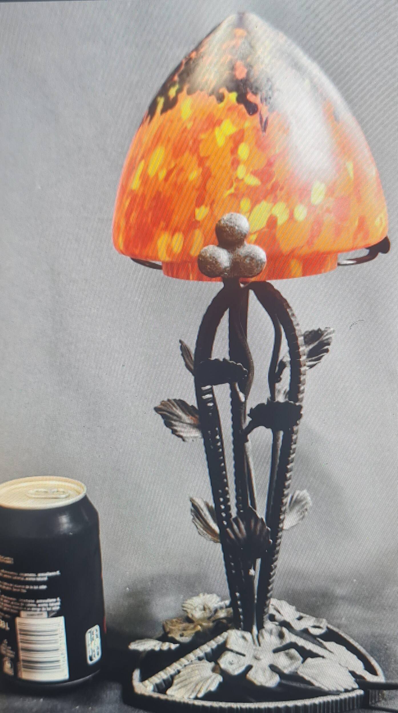 Lampe 1920/40 fer forgé